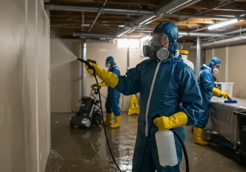 Basement Sanitization and Antimicrobial Treatment process in Wakefield, NY